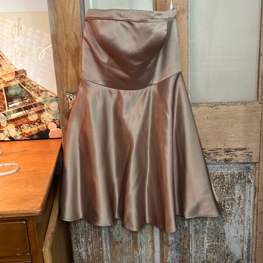 BILL LEVKOFF Halter Full Skirt Mini Dress Tulle Lined Polyester ➡️17”⬇️30”